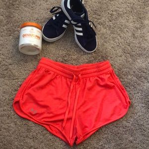 Neon Under Armour Athletic Shorts